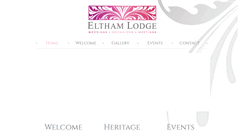 Desktop Screenshot of elthamlodge.com